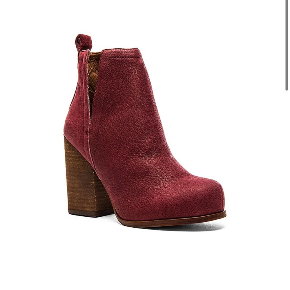Jeffrey Campbell Oshea Bootie in Wine Pebble